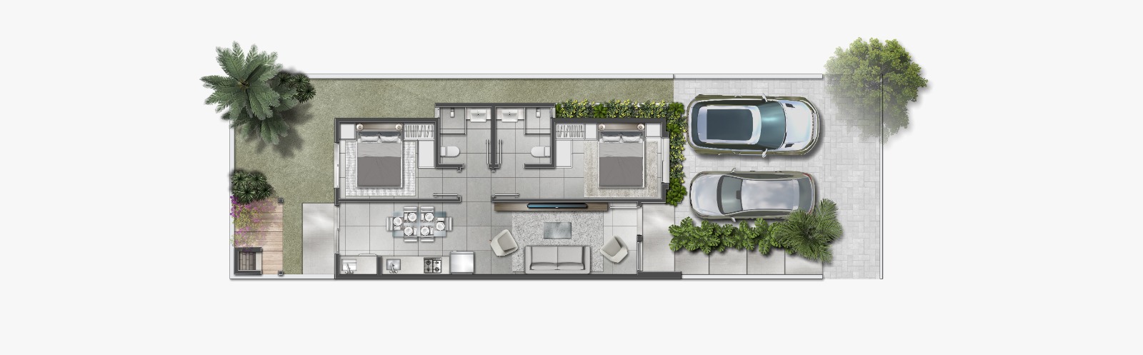 Casa 100% Mobiliada com 2 Quartos (1 Suíte) no Vale dos Plátanos — foto 1